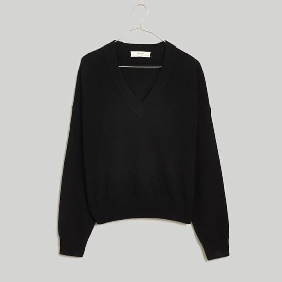 Madewell (Re)sponsible Cashmere V-Neck Sweater - Picture 1 of 4